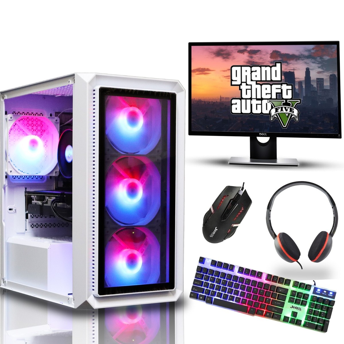 Gaming PC Bundle: Quad Core i5-6400 16GB DDR4, 1TB+SSD