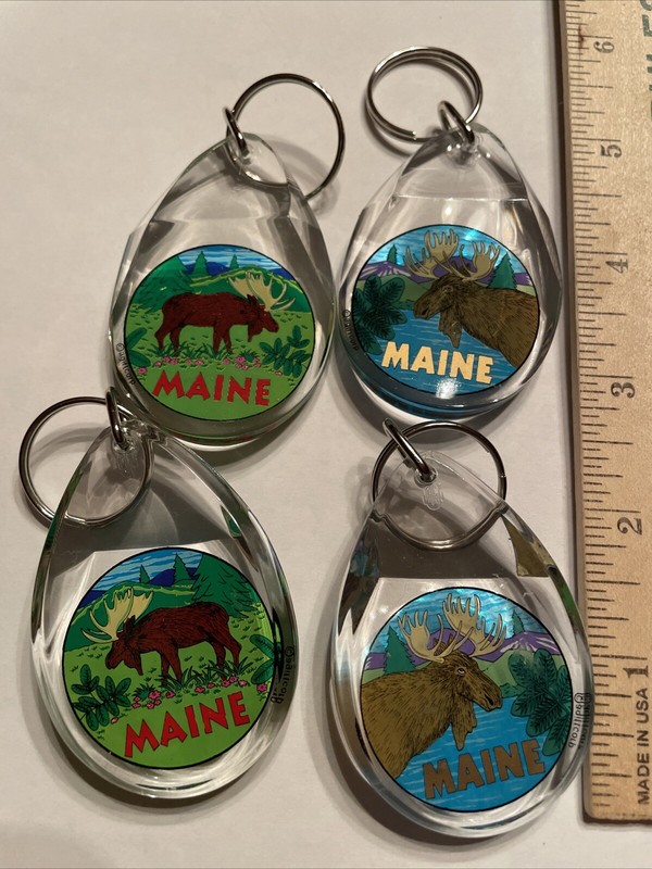 4 Maine Keychains
