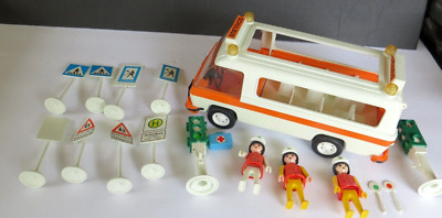 Playmobil vintage - Bus scolaire - très bel état en boite ref 3521