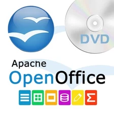 OpenOffice 4.1.13 Windows / Mac / Linux DVD Office Suite
