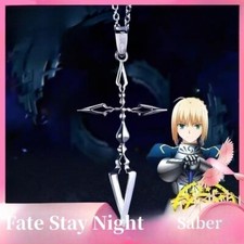 Fate Stay Night Saber Command Spell Cosplay Necklace Pendant Anime Peripherals