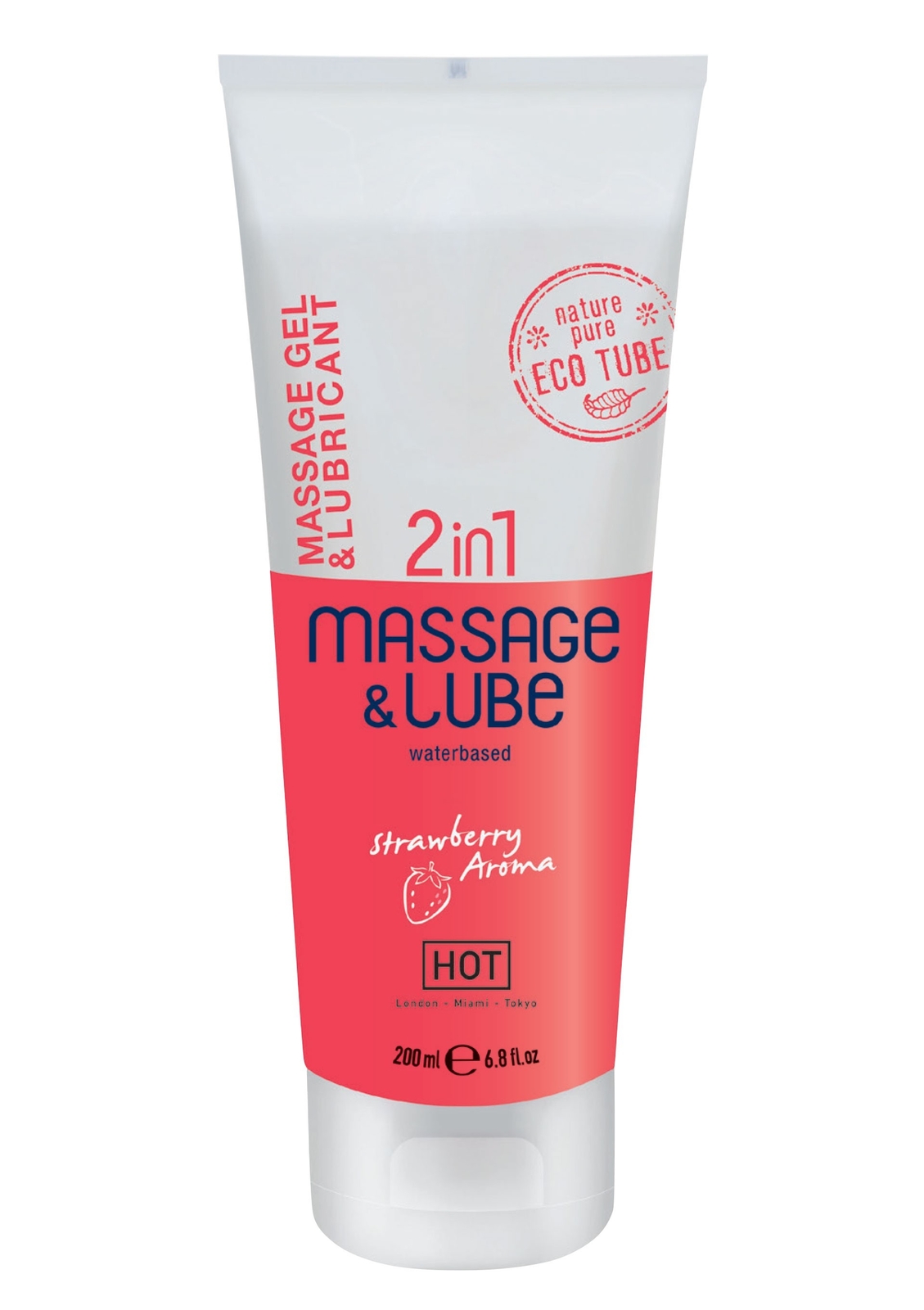 Lubrificante 2 in 1 intimo anale vaginale a base acqua gel massaggi corpo 200 ml