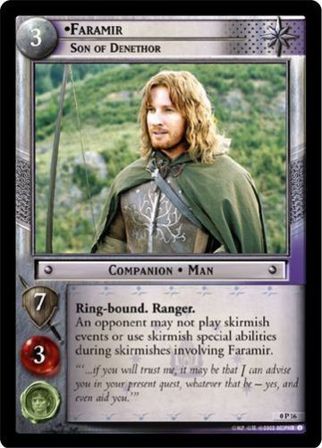 その他 Faramir Lord of the Rings LCG Promo 1x LORD OF THE RINGS LOTR TCG PROMO 0P16 FARAMIR, SON OF