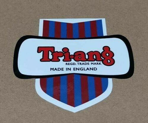 Triang Tri-ang Logo Shield Sticker Decal for bikes trikes scooters toys tin - Picture 5 of 7