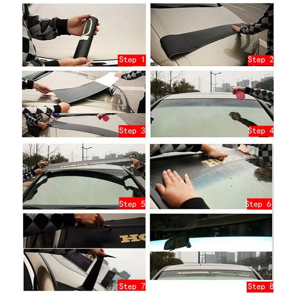 130*21CM Car Front Reflective Windshield Decal Window Vinyl Banner