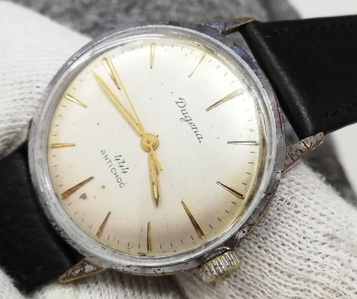 DUGENA 444 RARE OLD 1960"S Mechanical WRIST WATCH - Picture 5 of 8