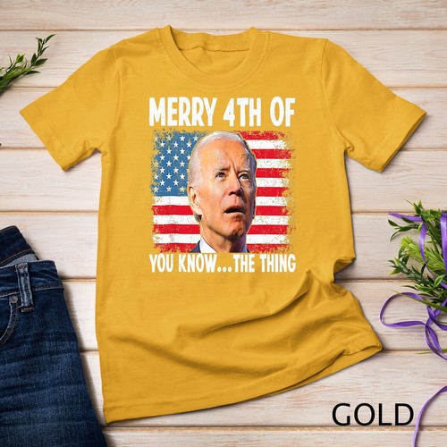 Merry 4th Of You Know...The Thing Happy 4th Of July Memorial Unisex T-shirt - Picture 4 of 15