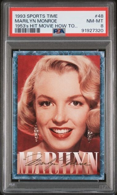 1993 Sports Time MARILYN MONROE #48 How To Marry A Millionaire 1953 PSA 8