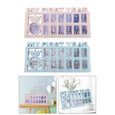 My First Year Photo Frame Hält 13 Fotos Milestone Photo Frame Newborn