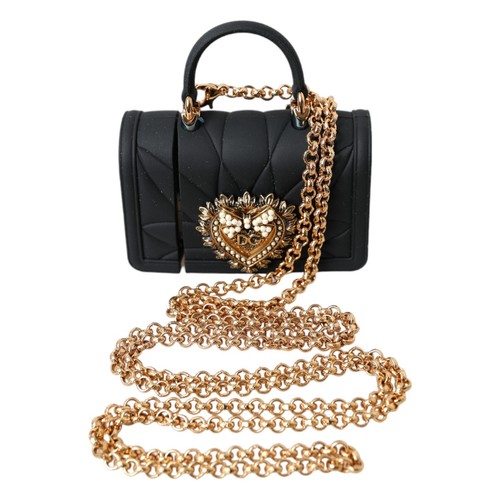 DOLCE & GABBANA Airpod Hülle Schwarz Silikon Andacht Herz Cover Handtasche 500usd
