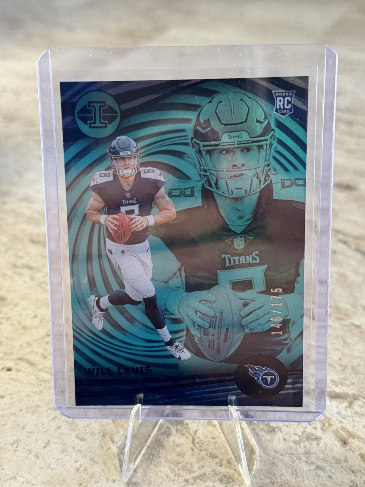 Will Levis 2023 Panini Illusions Teal Trophy Collection /175 Rookie #95