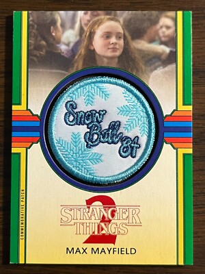 2019 Topps Stranger Things 2 #CP-MMS Max Mayfield Snow '84 Patch GREEN 30/50