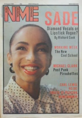 NME NEW MUSICAL EXPRESS 25 AUG 1984 . SADE . AC/DC . DONINGTON . 4AD . KING KURT
