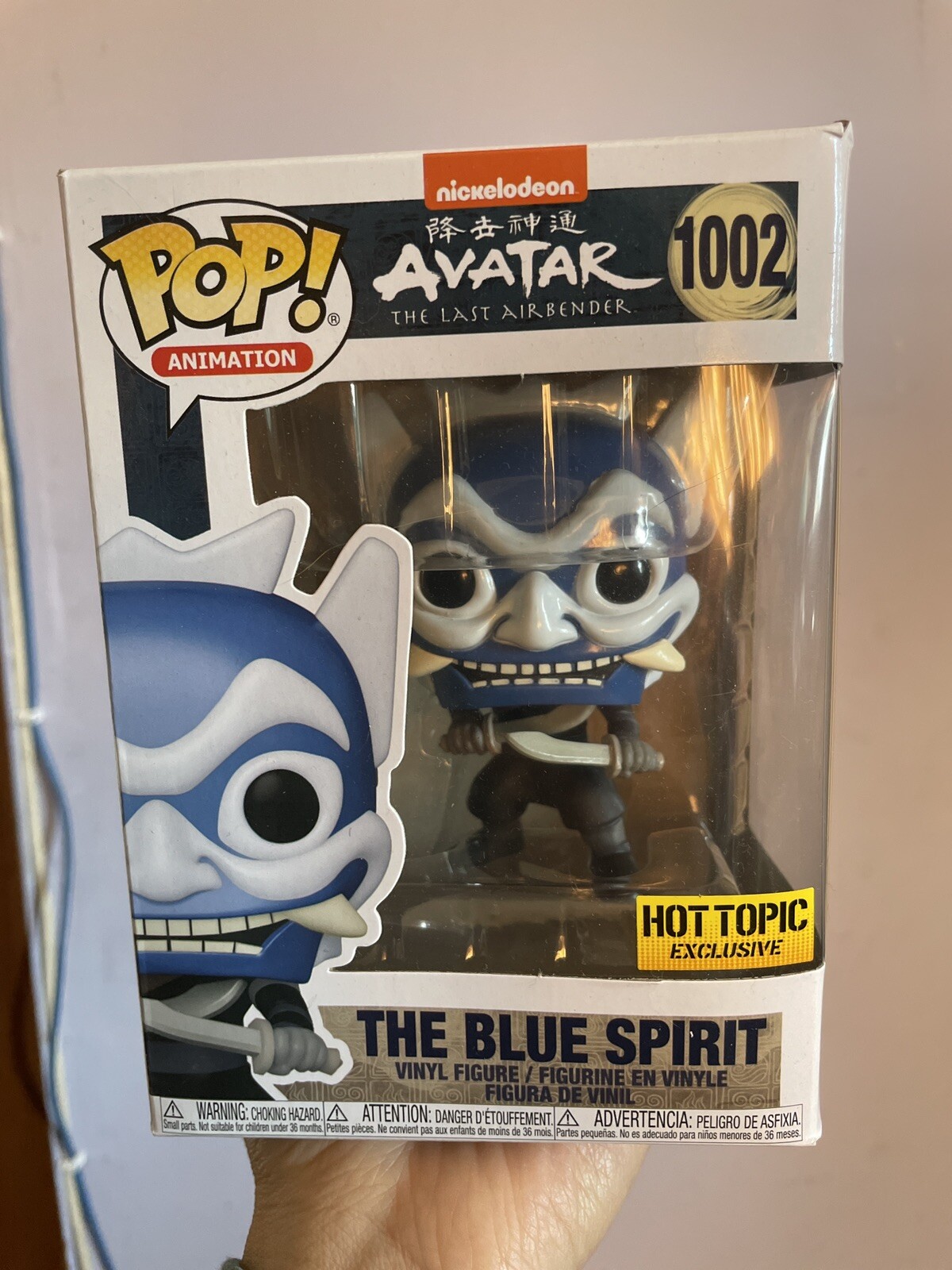 Funko Pop Avatar The Blue Spirit #1002 Last Airbender *Exclusivo De Hot Topic* Nuevo En Caja