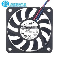 ADDA AD0612MB-GA6 6010 DC12V 0.19A 6CM 3-Wire Dual Ball Cooling Fan