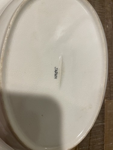Pink Willow 10"x 8" Oval Bowl. Vintage. Made in Japan. - Picture 3 of 10
