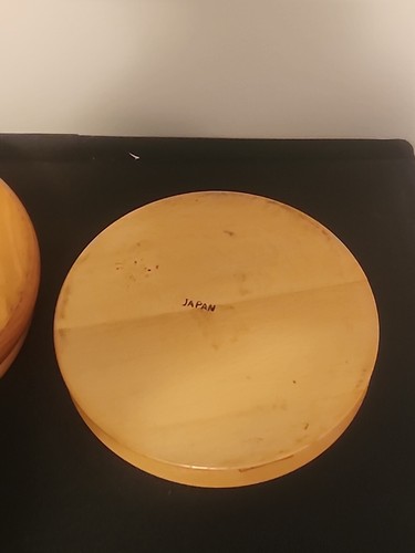 (2) Vintage Wooden Hamburger Presses With Ceramic Plate / Misc Decor Japan - Picture 7 of 10
