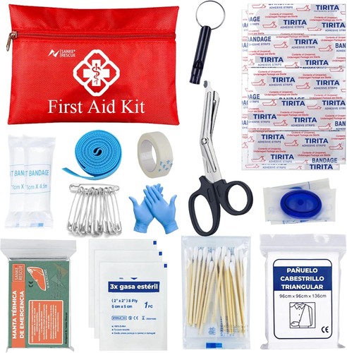 Kit Supervivencia UE 2025 Mochila Linterna Cuchillo Hacha Botiquín Brújula - Imagen 3 de 11