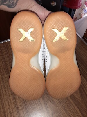 Nike Kobe X Mid EXT White Gold GUM Leather Basketball Shoe mens