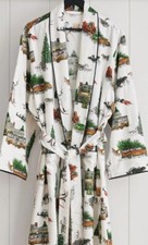 POTTERY BARN NWT National Lampoon s Christmas flannel robe Mens/Womens Sz Small
