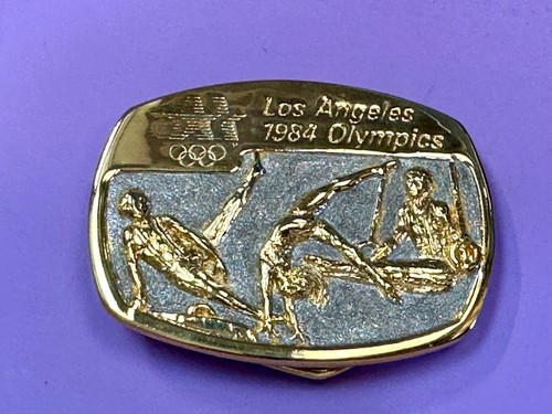 Los Angles 1984 Olympics Collectable Sanchez Gold Belt Buckle In Box - Picture 24 of 24