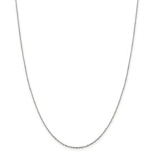925 Sterling Silver .5mm Flat Link Cable Chain; 16 inch