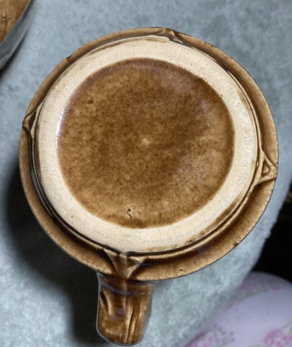 Vintage Yellow Ware Pottery Bowl & Pitcher   Unmarked Western Monmouth - Bild 10 von 12