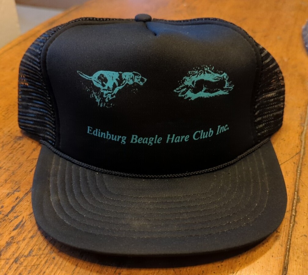 Vintage Snapback Hat Cap Hunting Dog Edinburg Beagle Hare Club Inc. eBay