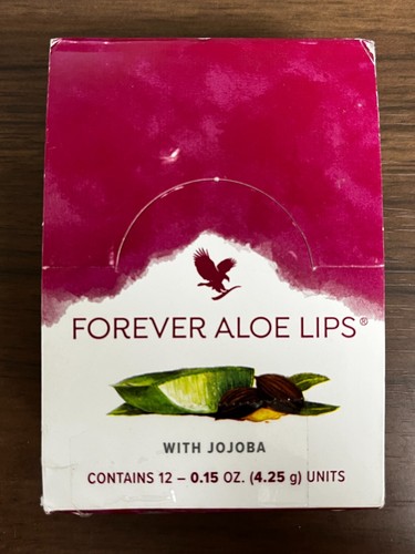 Forever Living Box of 12 Jojoba Beeswax Soothing Lip Stick Balm Gloss - 07/28