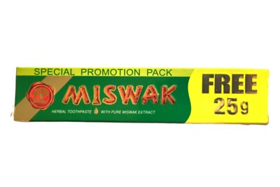 75g. DABUR MISWAK Sewak Meswak Siwak Natural Herbal Islam Toothpaste