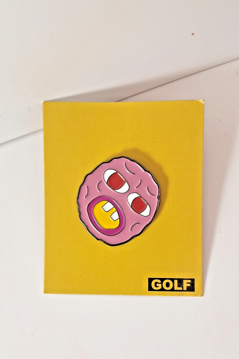 Golf Wang Cherry Bomb Pink Face Pin Tyler The Creator Sealed/ HTF