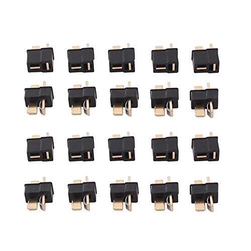 OliYin - 10 paia di connettori a T per batteria Lipo, colore: Nero (g8P)