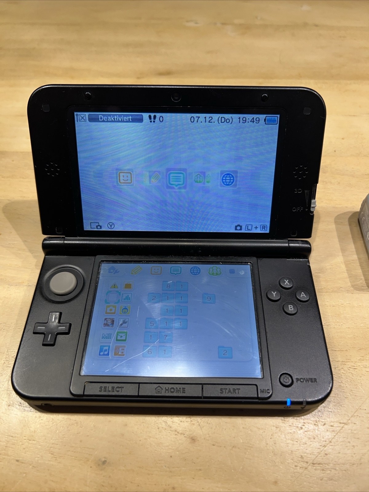 Nintendo 3DS XL Blue & Black Handheld System eBay