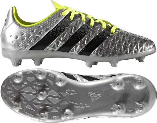 adidas Ace 16.1 Junior Boys Football Boots Silver Firm Ground Kids 10J 5.5 eBay