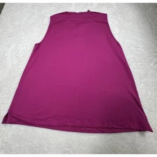 Lands' End Active Tank Top Athletic Sleeveless Zip Neck XXL