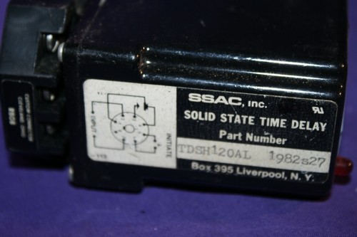 SSAC TDSH120AL Solid State Time Delay Relay with base - Picture 3 of 6