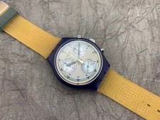 Swatch Originals Chronograph SCN401 Pearl Frame NOS Box/Paper/Tag 1994 RARE