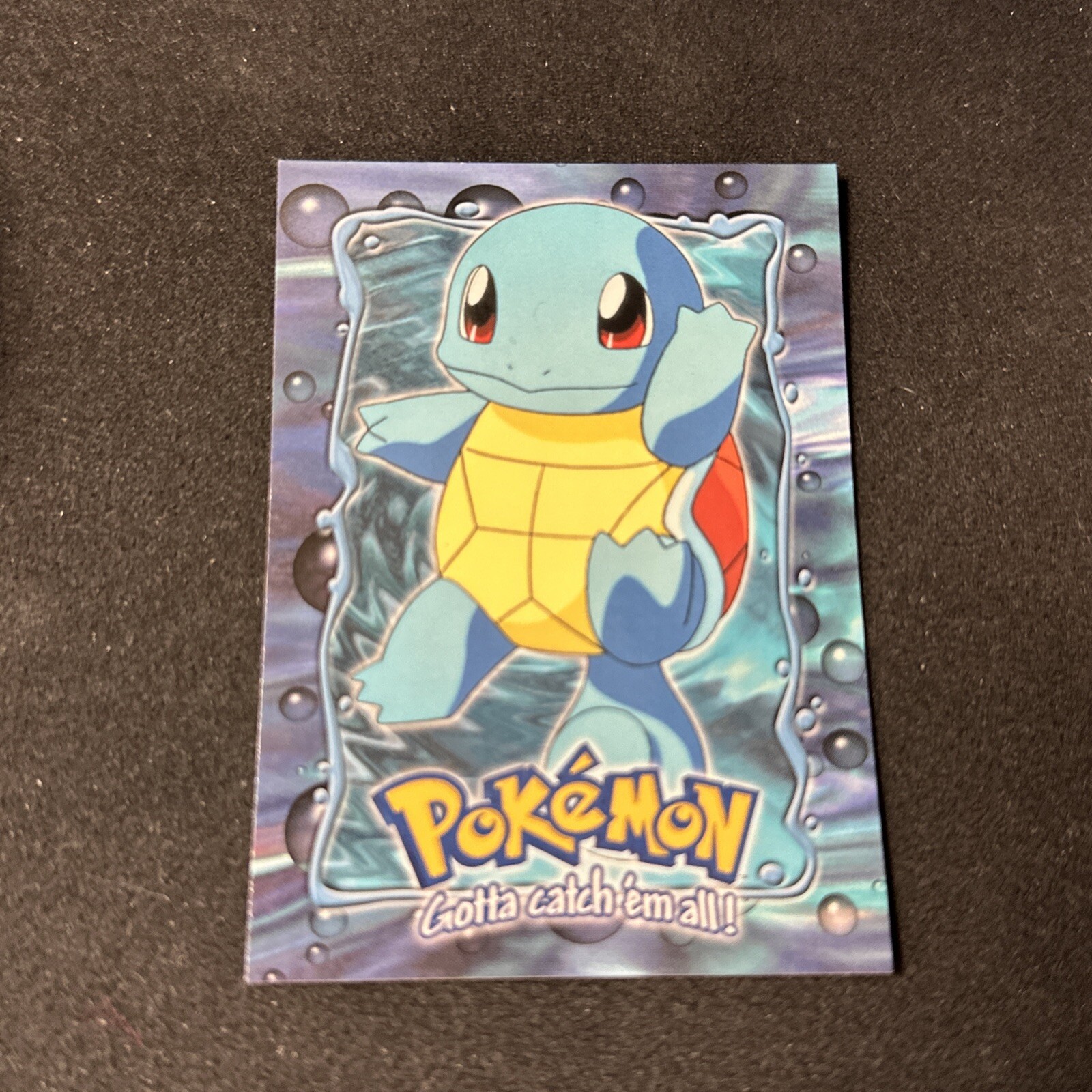 1999 Topps Pokemon Movie Edition Squirtle E7 of 12 Black Logo NM