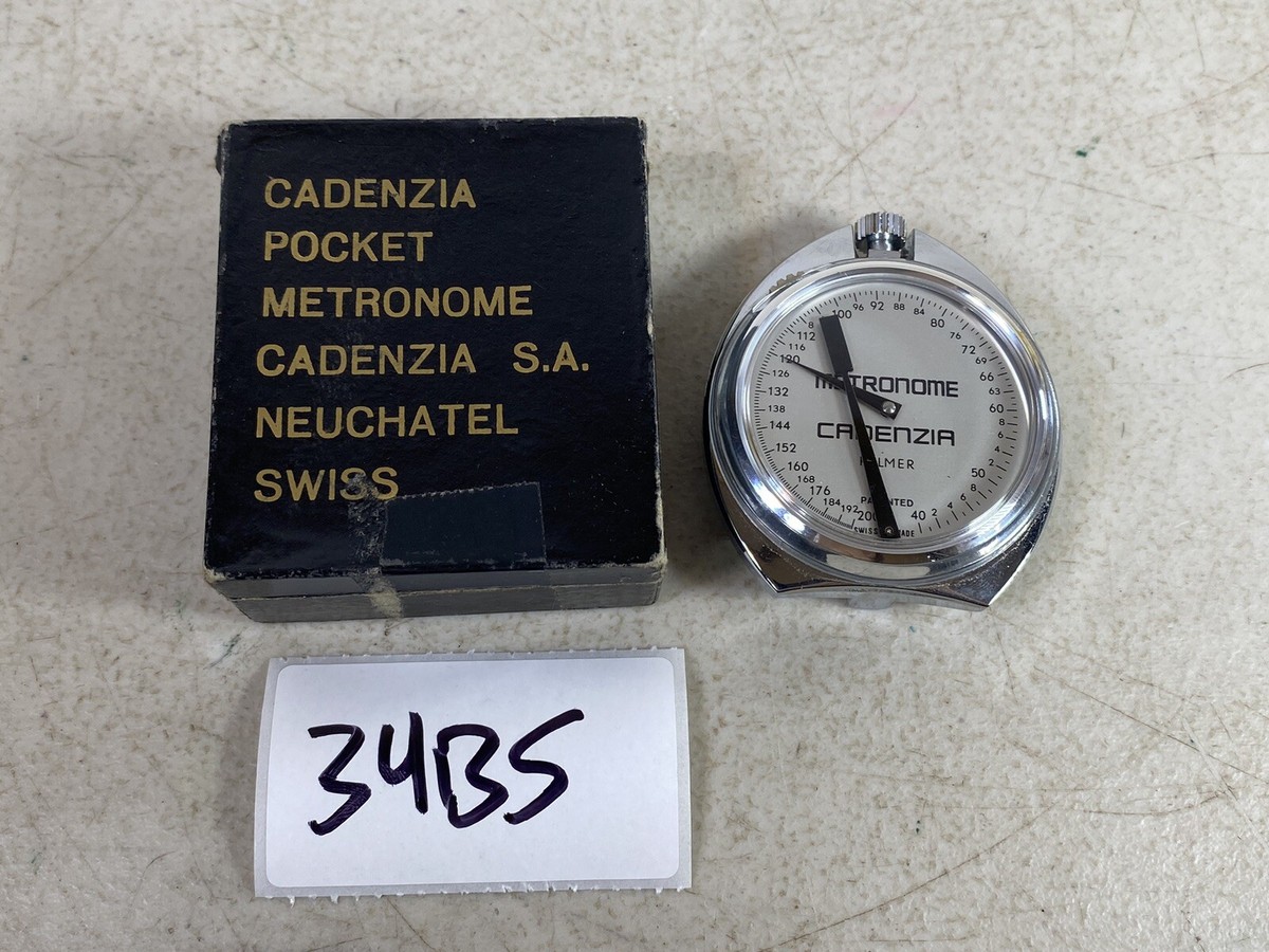 Cadenzia Neuchatel Swiss Madeメトロノーム　手巻き Cadenzia SA 150173 Pocket Metronome Neuchatel Swiss 34B5 | eBay