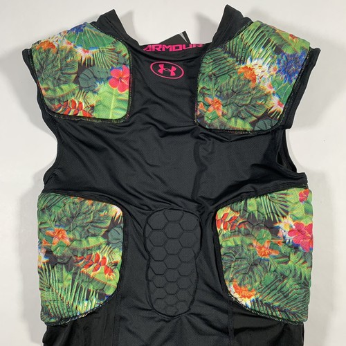 Under Armour Gameday Armour Pro 5-Pad Top Shirt Homme Medium Football Aloha Neuf avec étiquette - Photo 4 sur 11