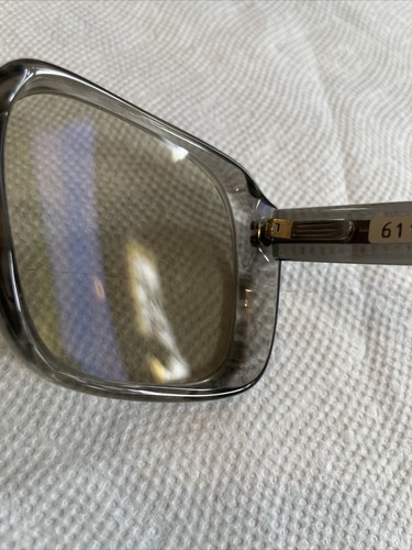 vintage cazal 611 grigio screziato W.Germany taglia grande 56 nuovo con scatola - Foto 10 di 11