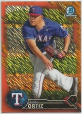 2016 Bowman Chrome Prospects~ LUIS ORTIZ Orange Shimmer Refractor BCP247 Rangers