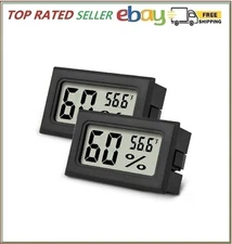 Mini Hygrometer Thermometer Mini Digital Humidity Temperature Gauge 2 Pack