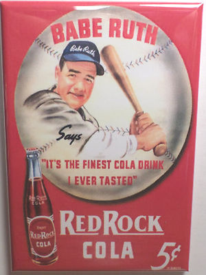 Babe Ruth Red Rock Cola Magnet 2