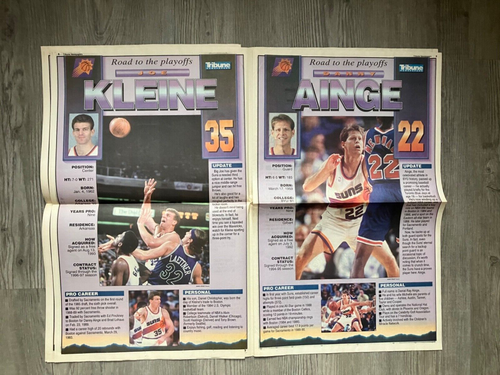 1993 AZ Tribune Zeitungsbeilage Phoenix Suns "Der Weg zu den Playoffs" Barkley - Bild 6 von 8