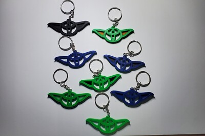 Custom 3D-Printed Toyoda Wings Keychain   Customizable Colors, Perfect Gift