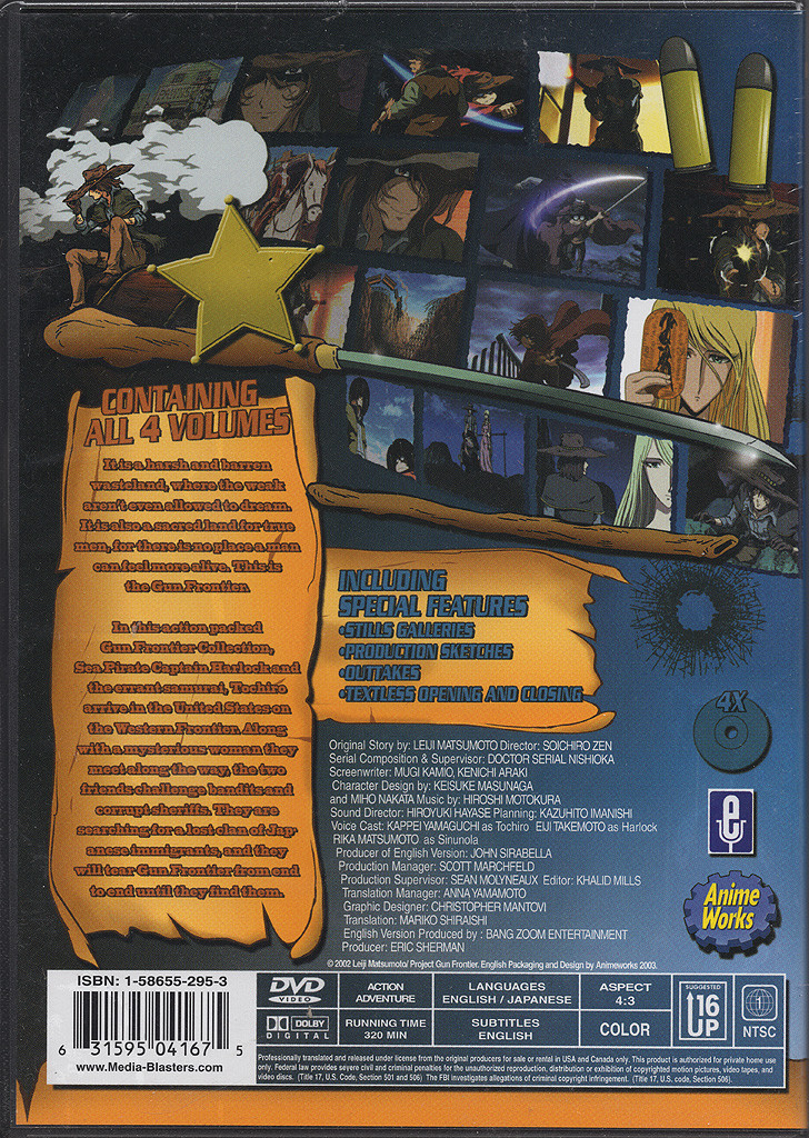 Gun Frontier: Gun Pack Complete Collection (All 4 Volumes) Anime  