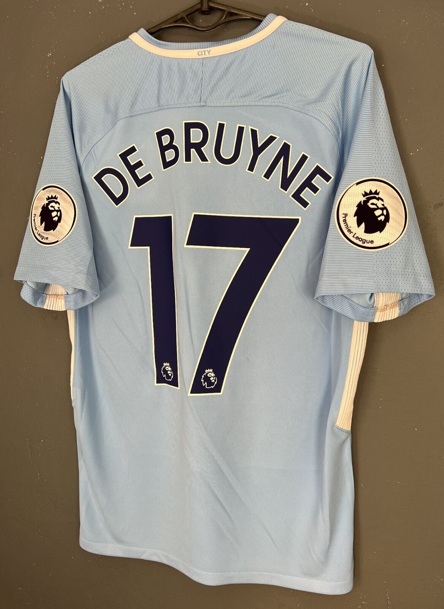 MEN'S FC MANCHESTER CITY 2017/2018 KEVIN DE BRUYNE SOCCER FOOTBALL