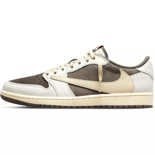 Air Jordan 1 Low, Size 7 UK, Travis Scott Reverse Mocha Trainers DM7866 162