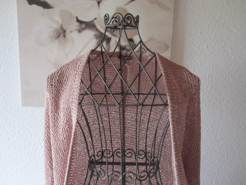 STREET ONE Strick Poncho mit Ärmel Cape Stola ALTROSA Grobstrick Gr. 34 - Bild 2 von 10